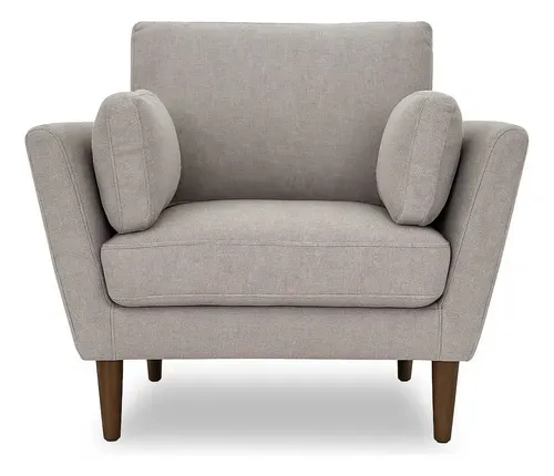 Sillón Sofá Individual Sala Malaga Color Taupe