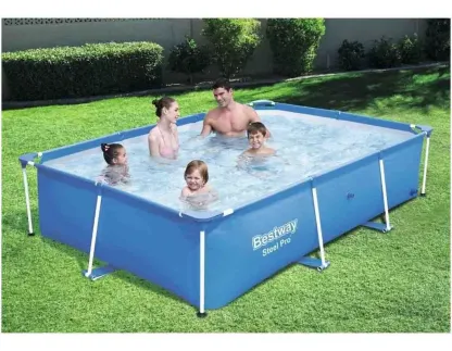 Piscina doméstica con estructura de acero BW Steel Pro — 259 cm