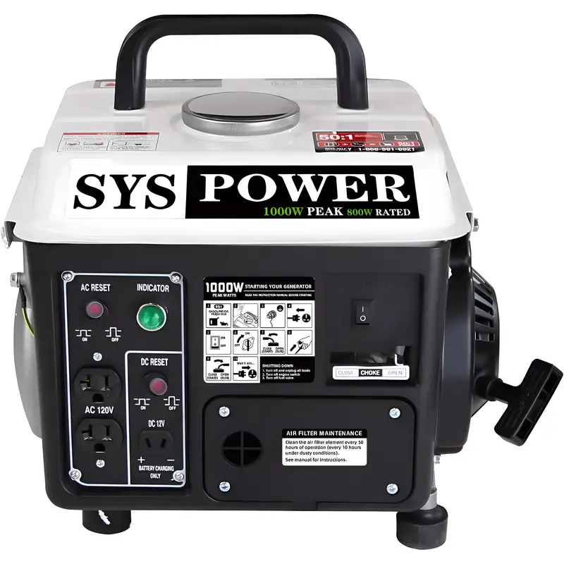 Generador portátil de 1000 W, generador pequeño para acampar al aire libre, ultraligero, compatible con la EPA