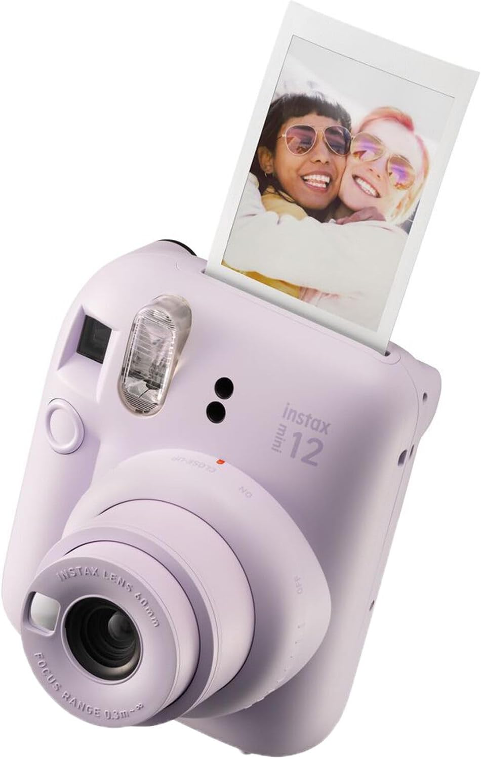 Fujifilm Instax Mini 12 Cámara instantánea + paquete de accesorios MiniMate y funda personalizada compatible + Fuji Instax Film Value Pack (50 hojas) Álbum de fotos de diseño Flamingo (azul pastel)