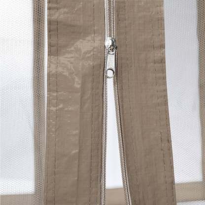 Toldo de restaurante color topo con mosquitera apto para terraza exterior patio 3 x 3 m
