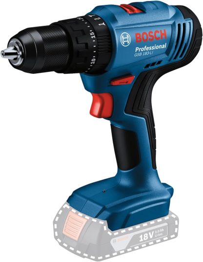 Bosch GSB 183‑LI Rotomartillo Inalámbrico 18 V – 2 Baterías + Maletín – Taladro Percutor para Metal, Madera y Albañilería