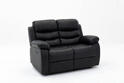 Sillón Midtown Concept Lounge Lounge de 2 secciones tapizado en piel sintética - Marrón - 95 CM X 104 CM X 150 CM 