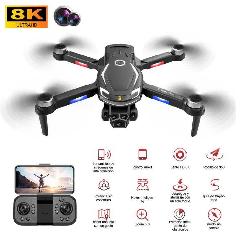 Mini Dron V888 8k Profesional Dual Cámara, Fpv 2.4ghz