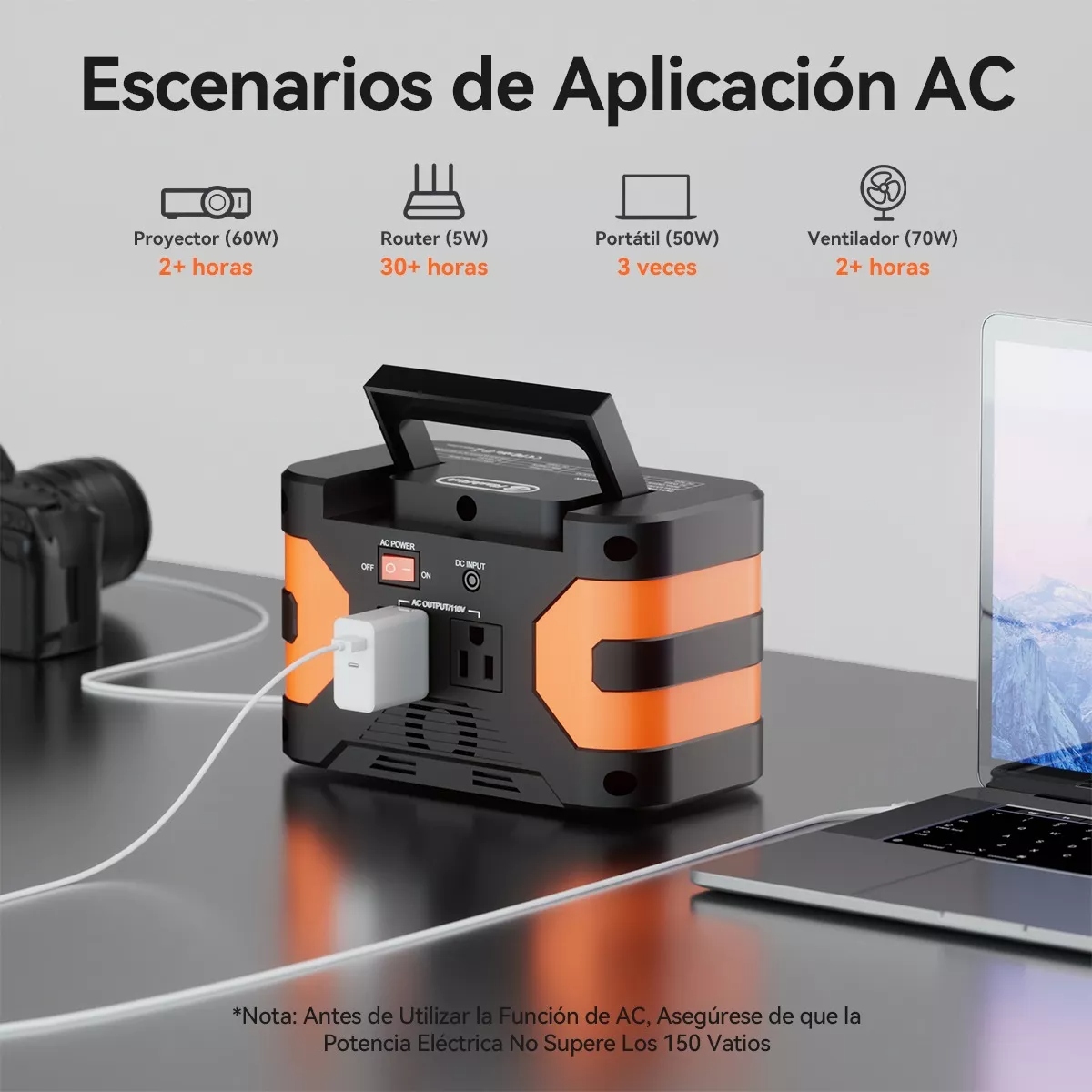 Flashfish Ea150 Portátil Solar Generador Banco De Energía