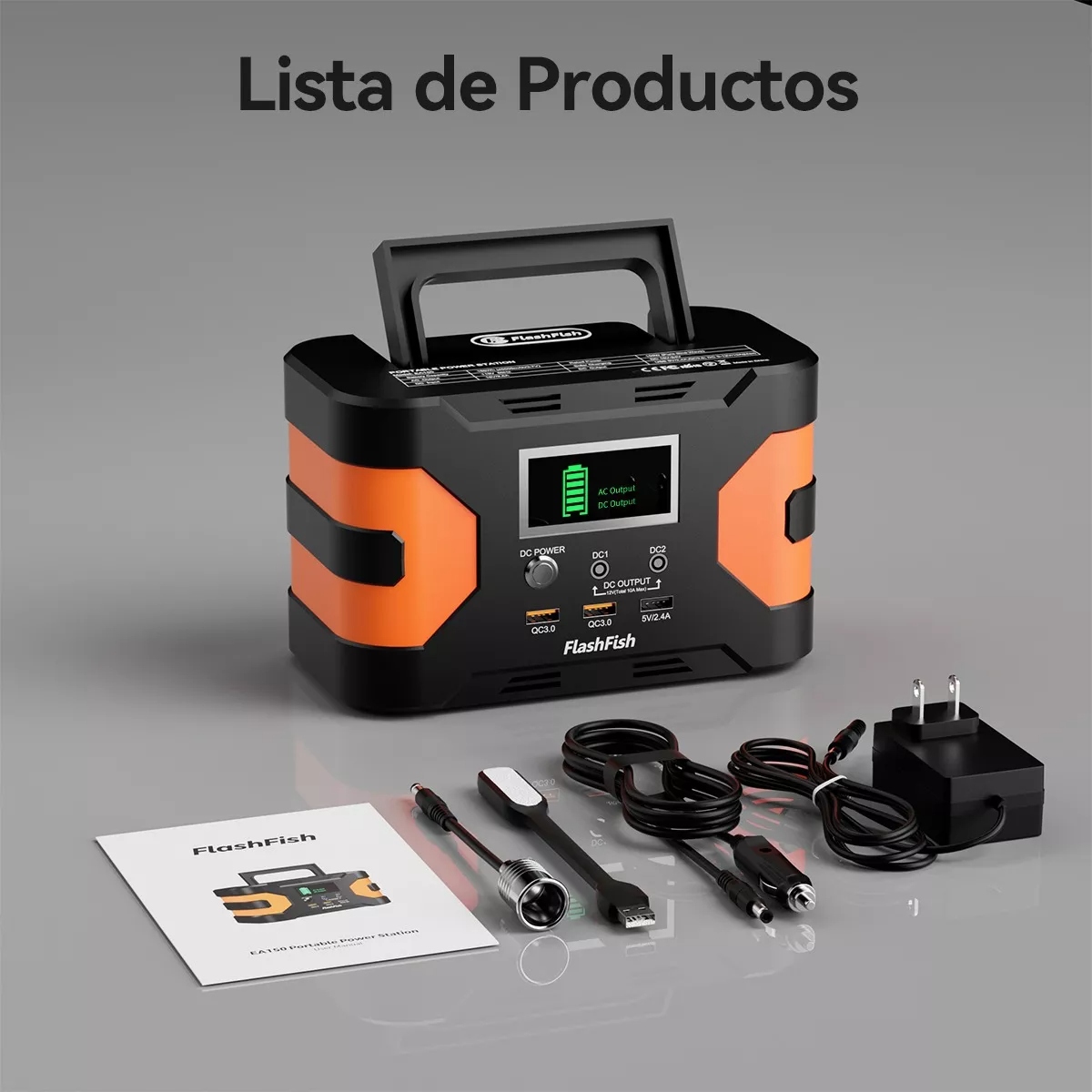 Flashfish Ea150 Portátil Solar Generador Banco De Energía