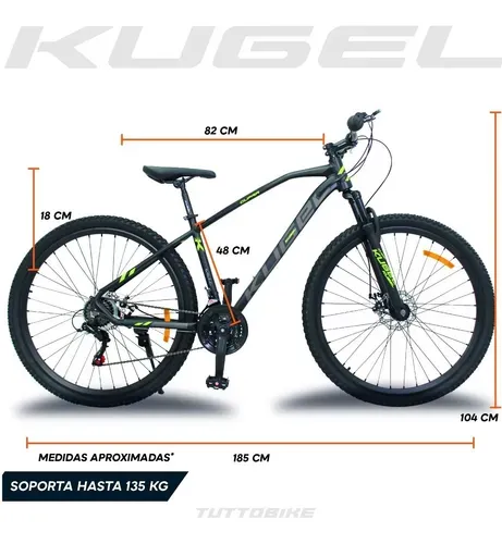 Mountain Bike Kugel Cupra Mtb R29 Frenos De Disco Aluminio