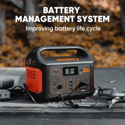 Jackery - Central de energÃ­a portÃ¡til Explorer 500, 518 Wh generador solar para exteriores, paquete de baterÃ­a de litio mÃ³vil con salida de CA de 110 V/500 W para uso domÃ©stico, respaldo de