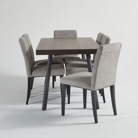 Juego de Comedor Gris 6 Sillas