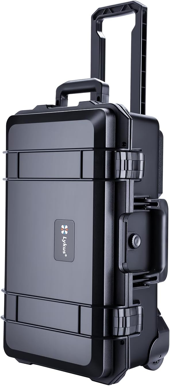 Lykus HC-3810 MaletÃ­n/Maleta/Estuche/Case Impermeable con Espuma, TamaÃ±o Interior 38x28x13.5 cm, Adecuado para CÃ¡mara RÃ©flex, Dron PequeÃ±o, VideocÃ¡mara, CÃ¡mara de AcciÃ³n y MÃ¡s