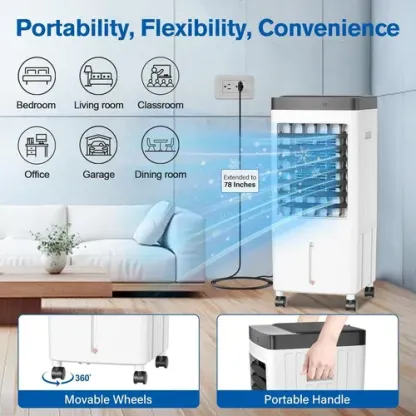 Ventilador Enfriador Aire Acondicionado Humidificador Ligero