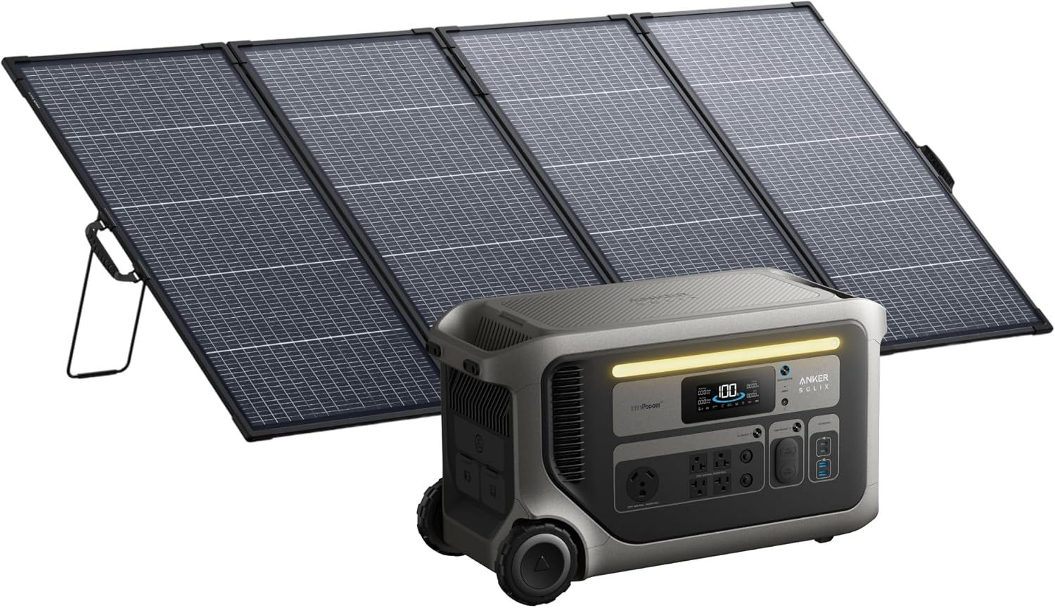 ⚡Anker SOLIX F3000 Estación de Energía Portátil 3072Wh 6000W, Expandible 24kWh, Solar para Hogar, Apagones y Camping