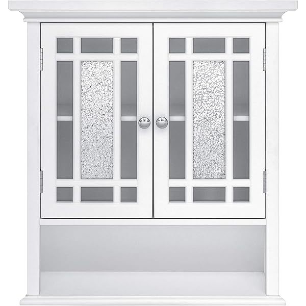 Clóset de Pared extraíble con Puertas Dobles, Color Blanco Pull Handle Wall Cabinet clóset de pared