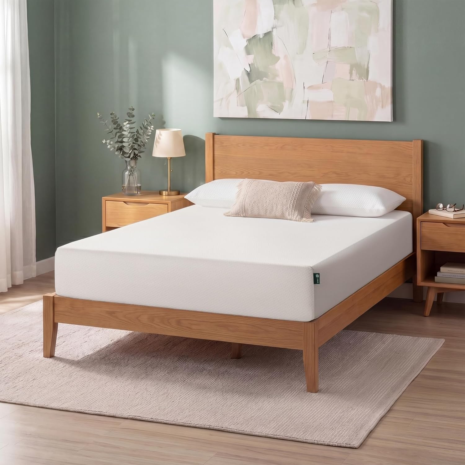 Zinus Colchón de Espuma Viscoelástica Green Tea, Medio, MATTRESS