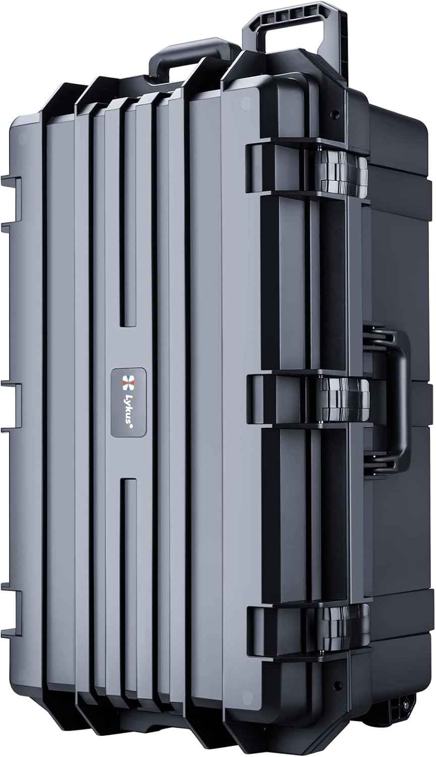 Lykus HC-3810 MaletÃ­n/Maleta/Estuche/Case Impermeable con Espuma, TamaÃ±o Interior 38x28x13.5 cm, Adecuado para CÃ¡mara RÃ©flex, Dron PequeÃ±o, VideocÃ¡mara, CÃ¡mara de AcciÃ³n y MÃ¡s