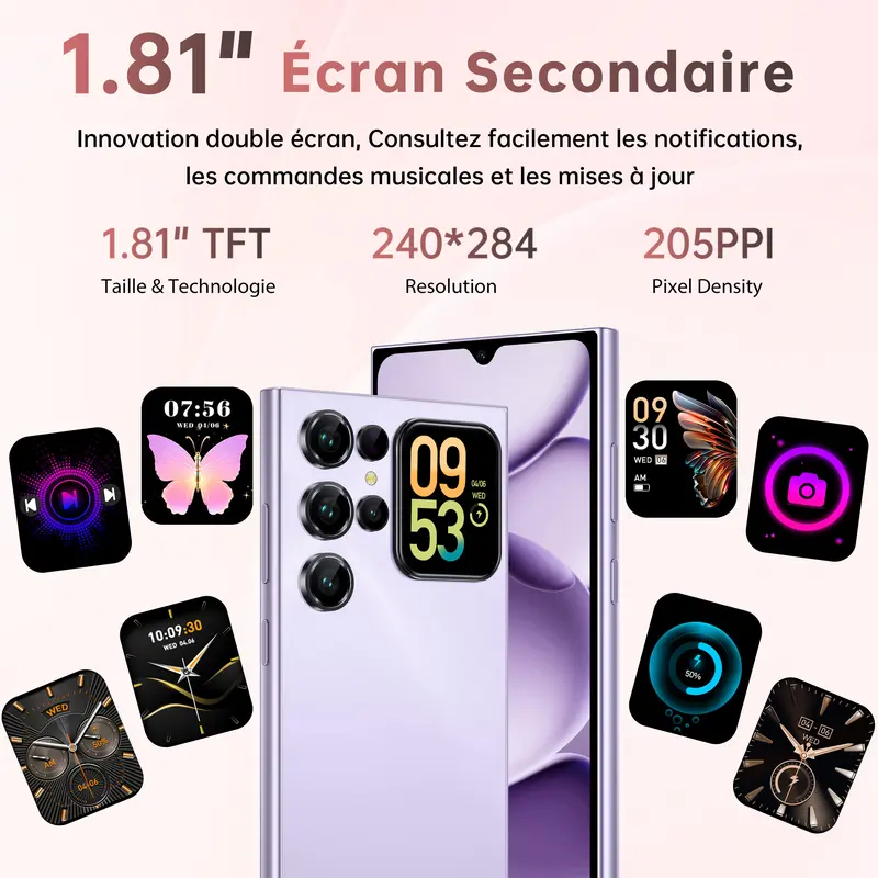 Smartphone Libre 16GB RAM + 256GB ROM, Batería 5150mAh, Android 15, OTG, Huella Dactilar y GPS