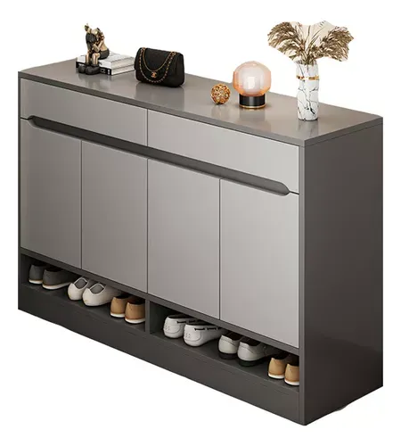 Modernos Zapatera De Madera Organizador Zapatos 4 Puertas