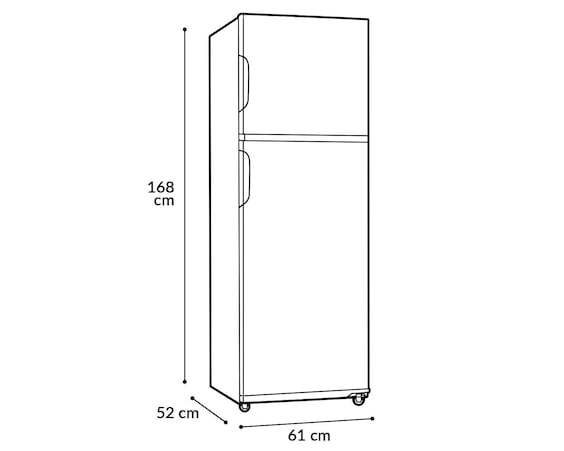 Refrigerador Acros Top Mount 11 Pies Plata AT1130F