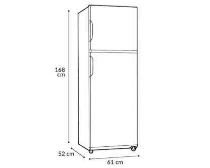 Refrigerador Acros Top Mount 11 Pies Plata AT1130F
