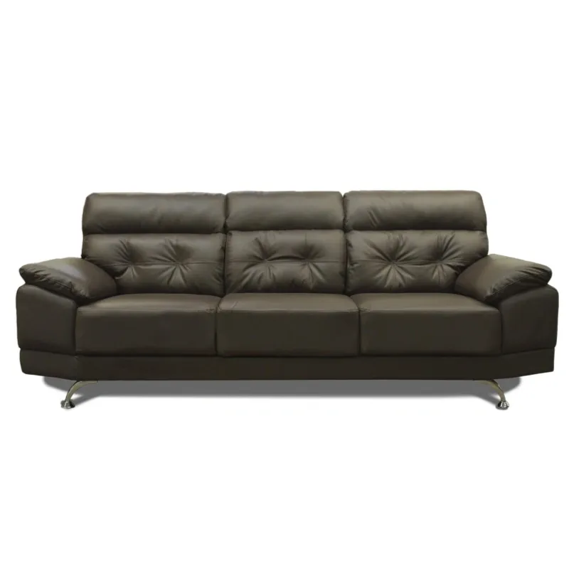 CONFORTOPIEL | Sofá de Piel Genuina Dublin (Chocolate) Medidas APROXIMADAS: (230 cm Largo x 85 cm Profundidad x 95 cm Altura)
