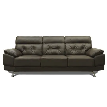 CONFORTOPIEL | Sofá de Piel Genuina Dublin (Chocolate) Medidas APROXIMADAS: (230 cm Largo x 85 cm Profundidad x 95 cm Altura)