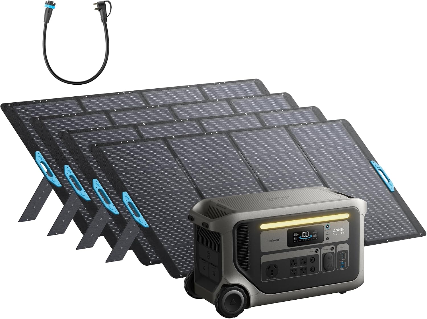 ⚡Anker SOLIX F3000 Estación de Energía Portátil 3072Wh 6000W, Expandible 24kWh, Solar para Hogar, Apagones y Camping