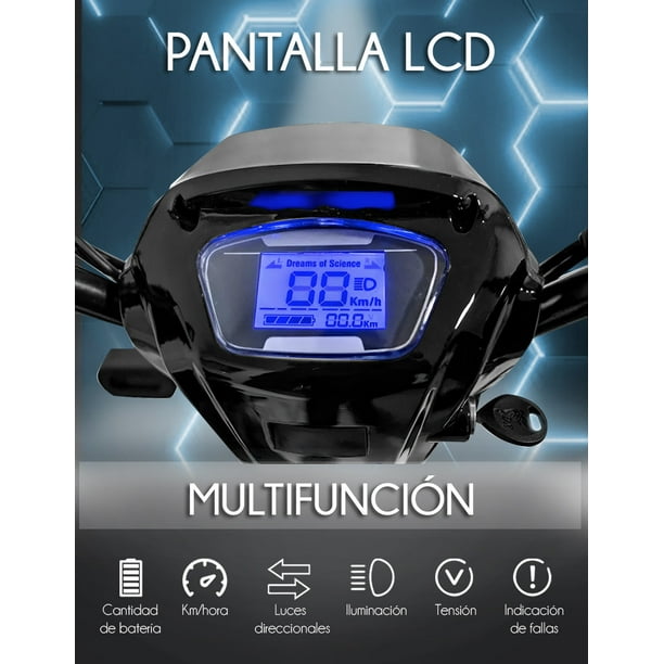 Red V Bicicleta Electrica 500w Pantalla Lcd Bateria 48v 12a