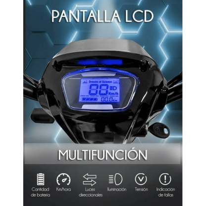 Red V Bicicleta Electrica 500w Pantalla Lcd Bateria 48v 12a