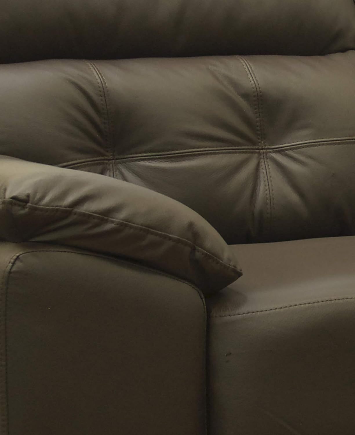 CONFORTOPIEL | Sofá de Piel Genuina Dublin (Chocolate) Medidas APROXIMADAS: (230 cm Largo x 85 cm Profundidad x 95 cm Altura)