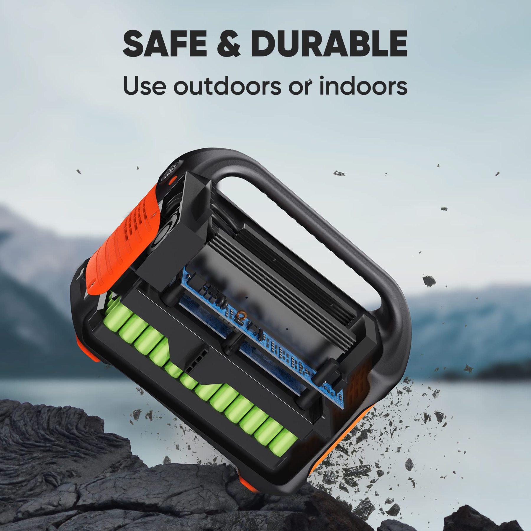 Jackery - Central de energÃ­a portÃ¡til Explorer 500, 518 Wh generador solar para exteriores, paquete de baterÃ­a de litio mÃ³vil con salida de CA de 110 V/500 W para uso domÃ©stico, respaldo de