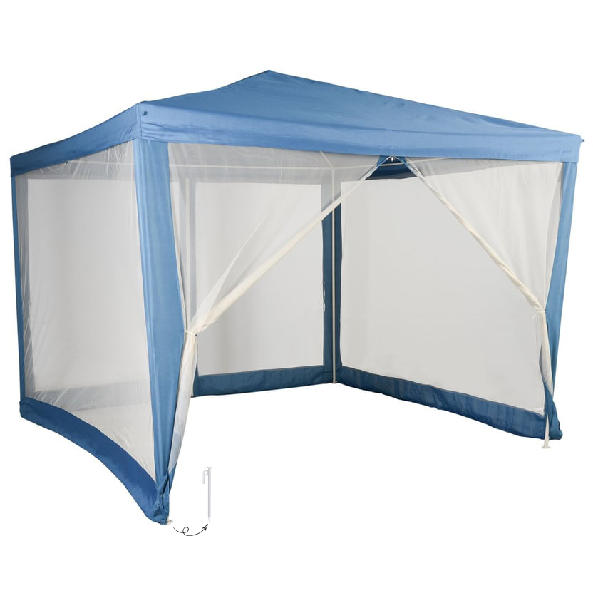 Toldo de restaurante color topo con mosquitera apto para terraza exterior patio 3 x 3 m