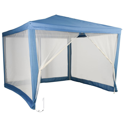 Toldo de restaurante color topo con mosquitera apto para terraza exterior patio 3 x 3 m