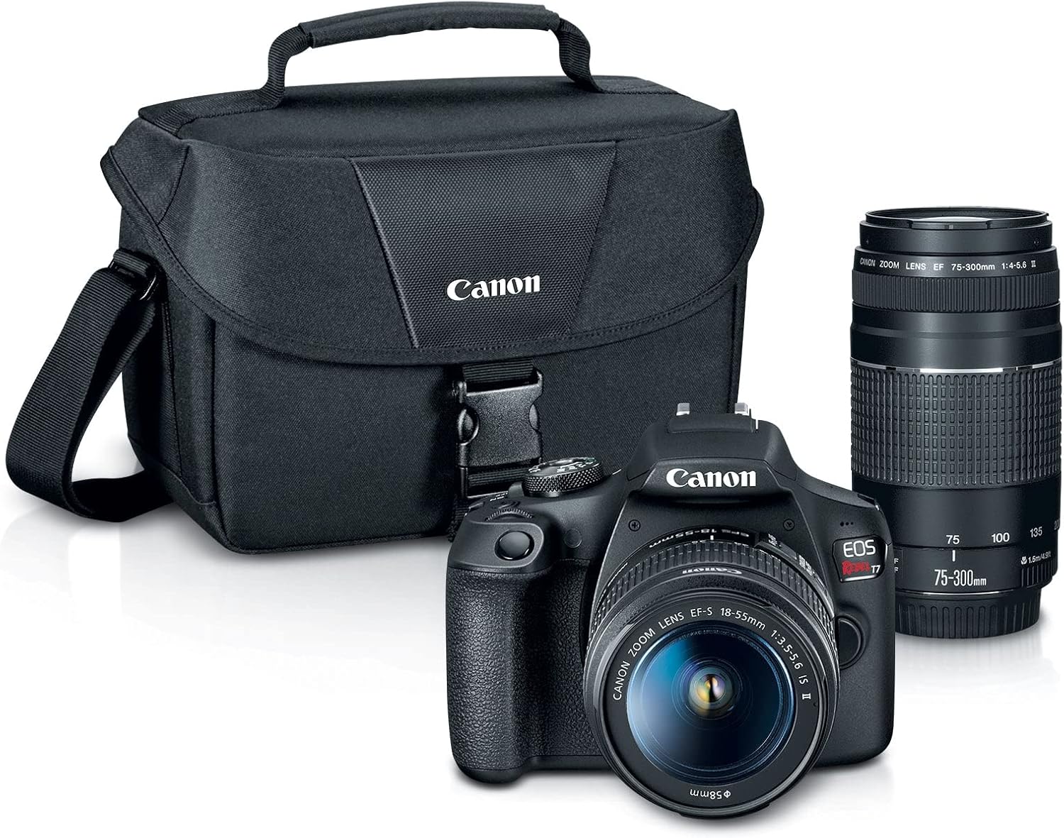 Canon EOS Rebel T7 CÃ¡mara DSLR | Kit de 2 Lentes con Lente EF18-55mm + EF 75-300mm, Negro