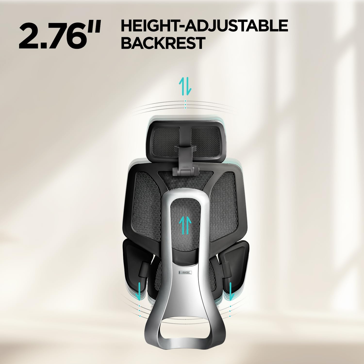 🪑Hbada E3 Air Silla de Oficina Ergonómica, Soporte Lumbar Dinámico de 3 Zonas, Reposacabezas Ajustable 3D, Reposabrazos 3D, Silla de Ordenador Giratoria