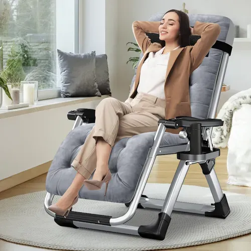 Silla Zero Gravity, Reclinable Acolchada Para Exterior