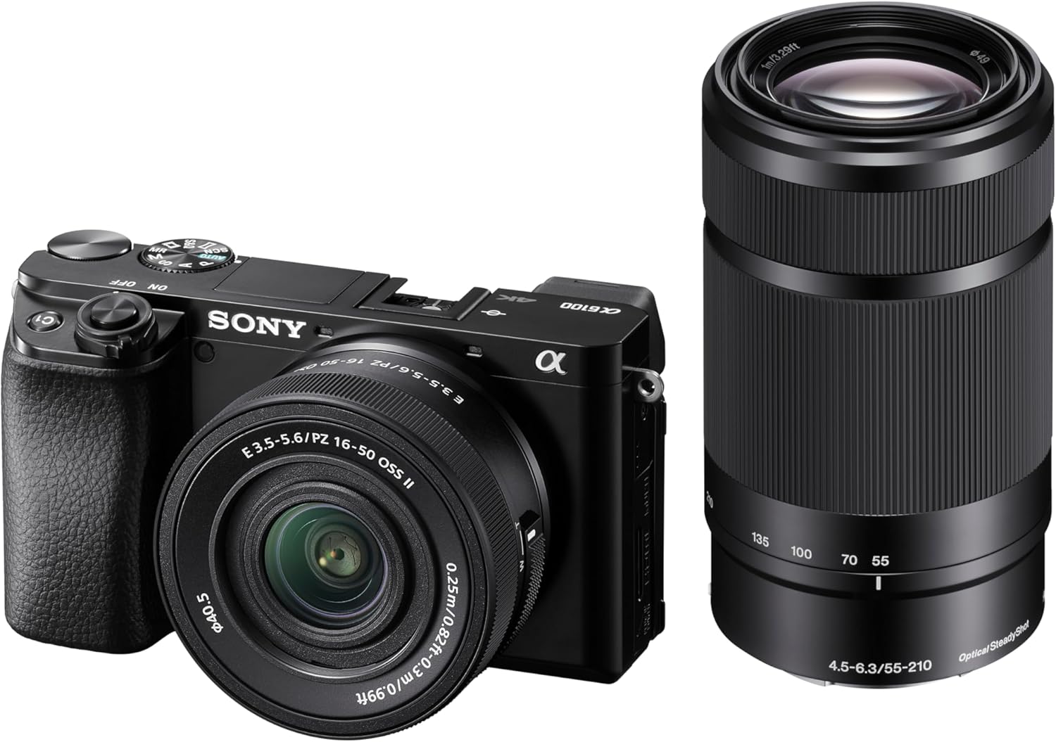 Sony Cámara Alpha 6400 APS-C con Nuevo Lente Zoom 16-50mm Versión 2 con autoenfoque más rápido, Ligero y silencioso