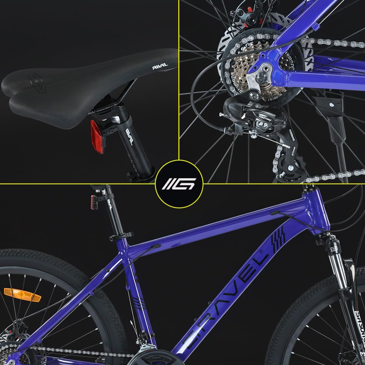GRAVEL | Mountain Bike Everest MTB - Bicicleta Rodada 29 - Bicicleta de Montaña | Diseño Aerodinámico con 21 Velocidades Shimano y Frenos de Disco