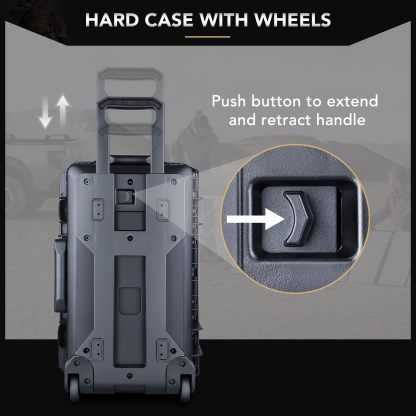 Lykus HC-3810 MaletÃ­n/Maleta/Estuche/Case Impermeable con Espuma, TamaÃ±o Interior 38x28x13.5 cm, Adecuado para CÃ¡mara RÃ©flex, Dron PequeÃ±o, VideocÃ¡mara, CÃ¡mara de AcciÃ³n y MÃ¡s