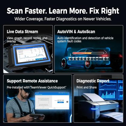 TOPDON VeriDiag X800 BT OBD2 EscÃ¡ner, herramienta de escaneo bidireccional 2026 mejorada con 34 servicios de reinicio, herramienta de diagnÃ³stico automotriz inalÃ¡mbrica de sistema completo