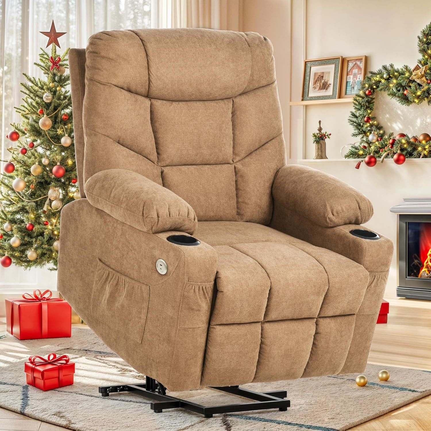YITAHOME Silla reclinable con elevación eléctrica para Ancianos, Silla