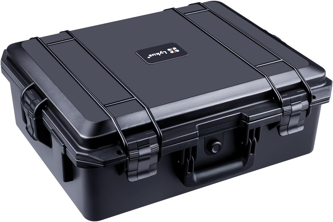 Lykus HC-3810 MaletÃ­n/Maleta/Estuche/Case Impermeable con Espuma, TamaÃ±o Interior 38x28x13.5 cm, Adecuado para CÃ¡mara RÃ©flex, Dron PequeÃ±o, VideocÃ¡mara, CÃ¡mara de AcciÃ³n y MÃ¡s