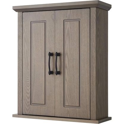Clóset de Pared extraíble con Puertas Dobles, Color Blanco Pull Handle Wall Cabinet clóset de pared