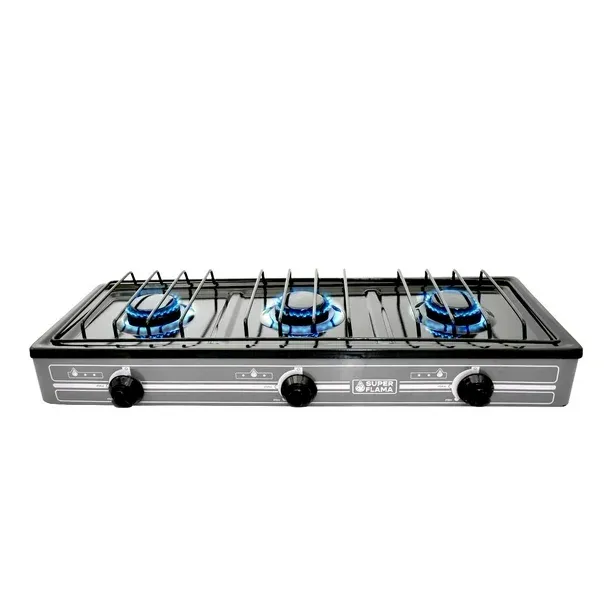 Combo TRIPLE FAMA Estufa 3 Quem, kit conexión y Tanque Super Flama Combo TRIPLE FAMA Estufa 3 Quem, kit conexión y Tanque
