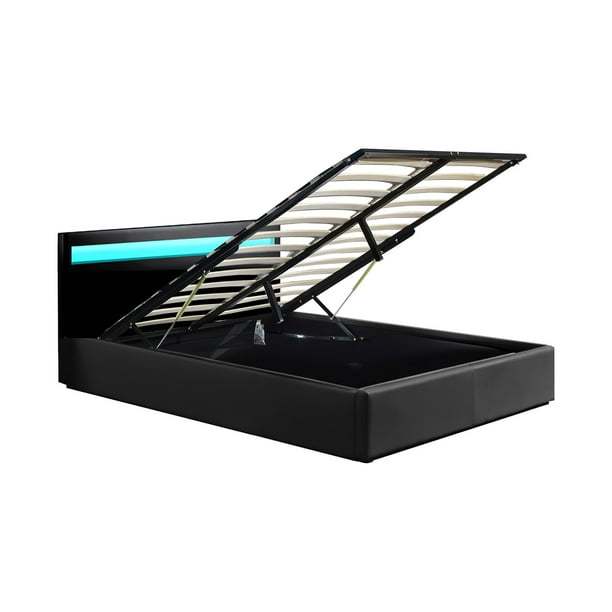 Base King Size Led Almacenamiento Y Bluetooth Bossa Galaxy