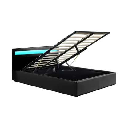 Base King Size Led Almacenamiento Y Bluetooth Bossa Galaxy