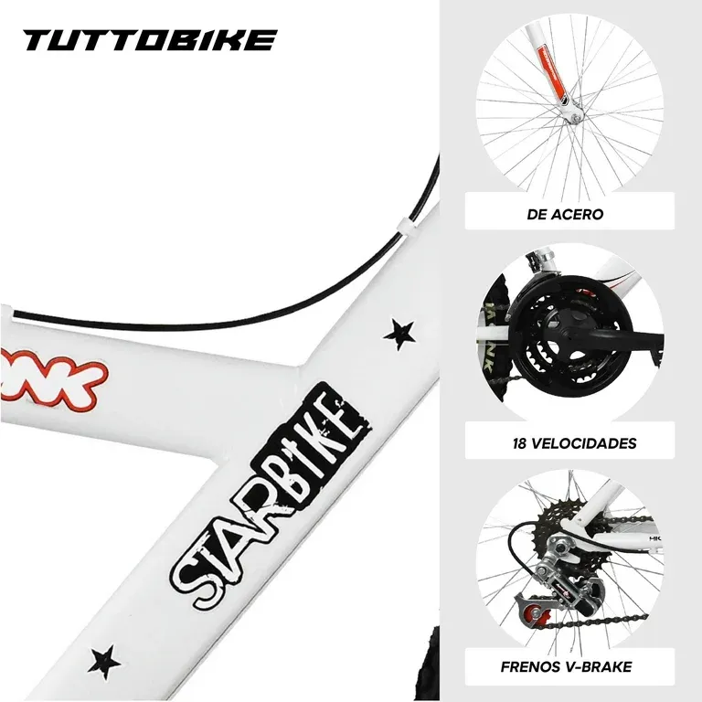 Bicicleta Montaña Rodada 26 18 Velocidades Starbike Monk Starbike MTB