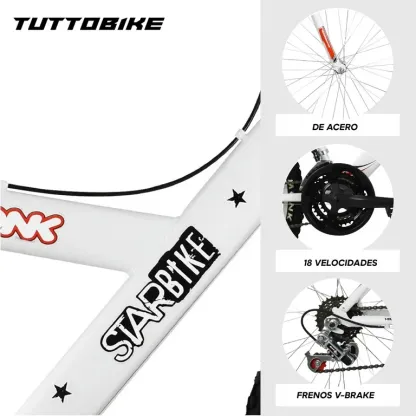 Bicicleta Montaña Rodada 26 18 Velocidades Starbike Monk Starbike MTB