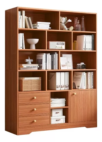 Librero - Estante- Diseño Minimalista With 3 Drawers 2 Door