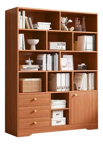 Librero - Estante- Diseño Minimalista With 3 Drawers 2 Door