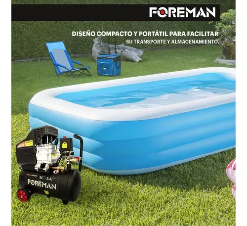 Compresor De Aire Eléctrico Portátil 25L 2.5hp Foreman FO25L